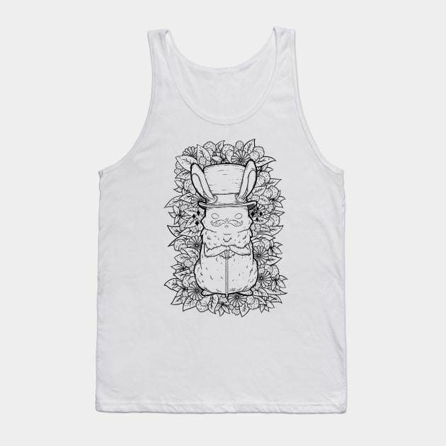 Top Hat Bunny Tank Top by zarya_kiqo